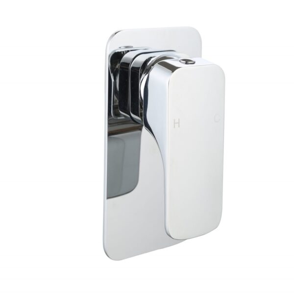 BADUNDKUCHE BKM307 KOMPAKT ECKIG SHOWER MIXER CHROME AND COLOURED - Urban Designs Bathroom and Kitchen