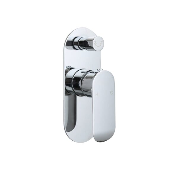 BADUNDKUCHE BKM710 OVAL CURVE DIVERTER SHOWER MIXER CHROME AND COLOURED - Urban Designs Bathroom and Kitchen