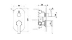 BADUNDKUCHE BKM805 IRIS DIVERTER SHOWER MIXER CHROME AND COLOURED - Urban Designs Bathroom and Kitchen