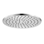 BADUNDKUCHE BKR200B RUND ROUND BRASS SHOWER HEAD 200MM CHROME / MATT BLACK - Urban Designs Bathroom and Kitchen