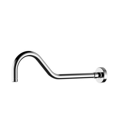 BADUNDKUCHE BKS01A RUND ROUND GOOSENECK SHOWER ARM CHROME - Urban Designs Bathroom and Kitchen