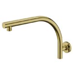 BADUNDKUCHE BKS02A RUND ROUND CURVE SHOWER ARM CHROME AND COLOURED - Urban Designs Bathroom and Kitchen