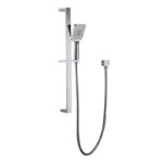 BADUNDKUCHE BKS104 HANDEL ECKIG MULTI-FUNCTION SQUARE SLIDING SHOWER ON RAIL CHROME AND COLOURED - Urban Designs Bathroom and Kitchen