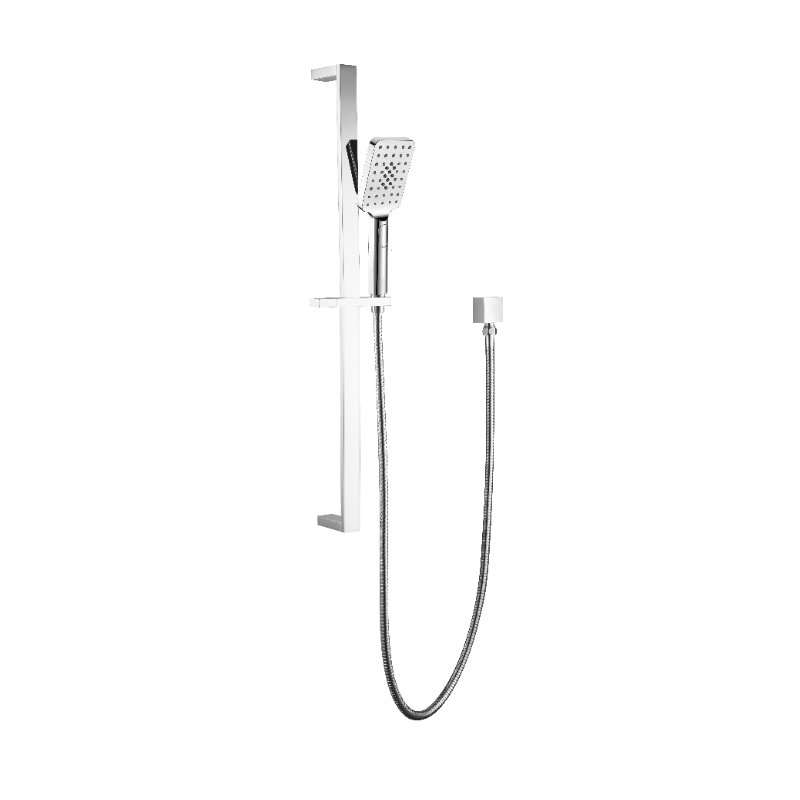 BADUNDKUCHE BKS104 HANDEL ECKIG MULTI-FUNCTION SQUARE SLIDING SHOWER ON RAIL CHROME AND COLOURED - Urban Designs Bathroom and Kitchen
