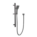 BADUNDKUCHE BKS106 WÄHLEN 10 SQUARE MULTI-FUNCTION SLIDING SHOWER ON RAIL CHROME / MATTE BLACK - Urban Designs Bathroom and Kitchen
