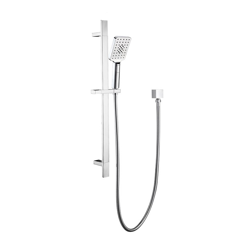 BADUNDKUCHE BKS106 WÄHLEN 10 SQUARE MULTI-FUNCTION SLIDING SHOWER ON RAIL CHROME / MATTE BLACK - Urban Designs Bathroom and Kitchen