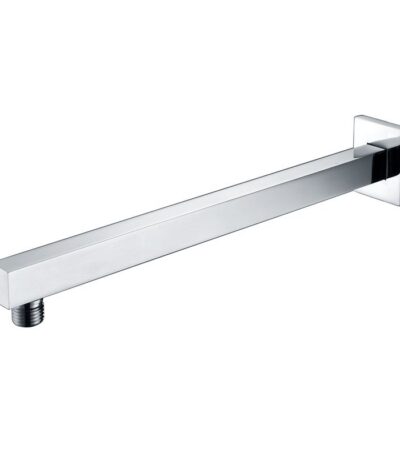 BADUNDKUCHE BKS10A ECKIG SQUARE SHOWER ARM 400MM CHROME / MATTE BLACK - Urban Designs Bathroom and Kitchen