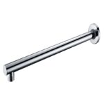 BADUNDKUCHE BKS11A RUND ROUND SHOWER ARM 400MM CHROME / MATT BLACK - Urban Designs Bathroom and Kitchen