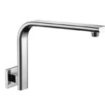 BADUNDKUCHE BKS15A ECKIG CURVED SHOWER ARM CHROME AND COLOURED - Urban Designs Bathroom and Kitchen