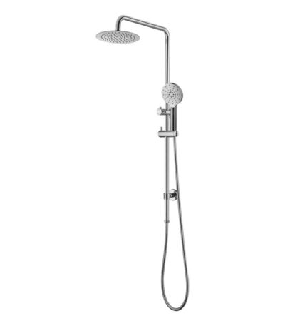 BADUNDKUCHE BKSR203 RUND MULTI-FUNCTION SLIDING SHOWER WITH OVERHEAD RAIN SHOWER CHROME AND COLOURED - Urban Designs Bathroom and Kitchen