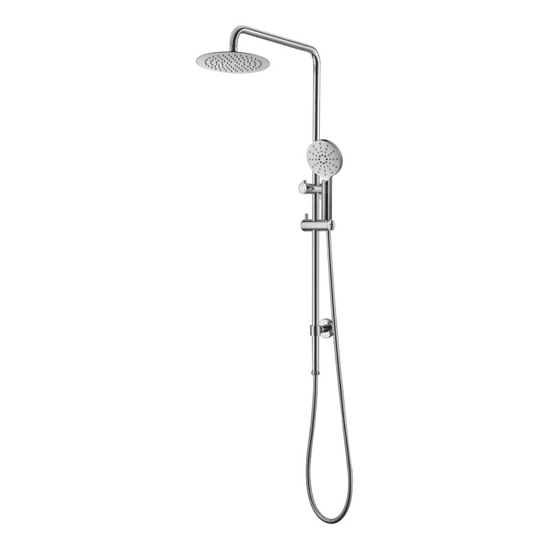 BADUNDKUCHE BKSR203 RUND MULTI-FUNCTION SLIDING SHOWER WITH OVERHEAD RAIN SHOWER CHROME AND COLOURED - Urban Designs Bathroom and Kitchen