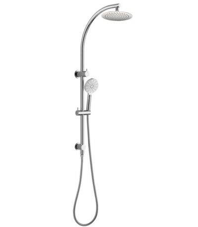 BADUNDKUCHE BKSR205 RUND MULTI-FUNCTION SHOWER WITH 200MM OVERHEAD RAIN SHOWER CHROME AND COLOURED - Urban Designs Bathroom and Kitchen