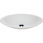 Bahama Solid Surface Above Counter Basin, Matte White