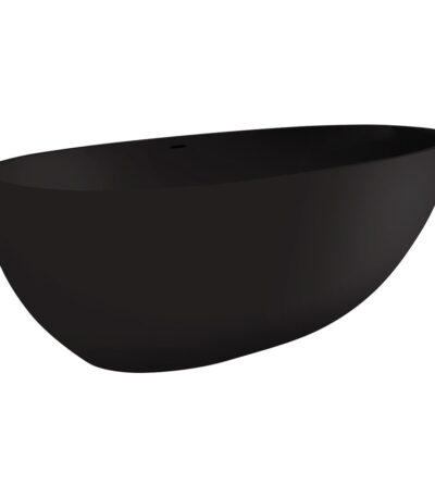 Bahama Solid Surface Bath, Matte Black, 1700mm