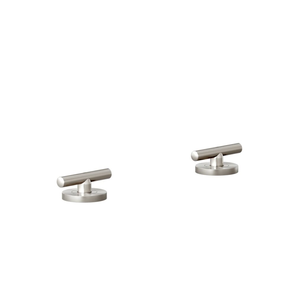 Barre Assembly Bench-Mounted Taps - Brushed Nickel