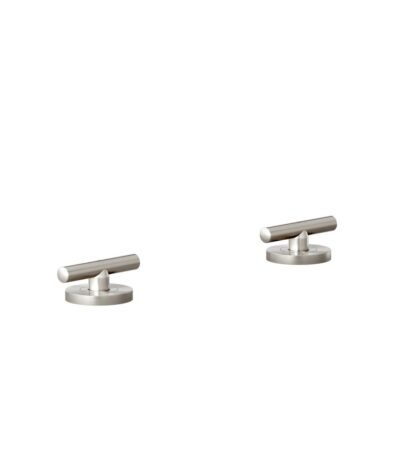 Barre Assembly Bench-Mounted Taps - Brushed Nickel
