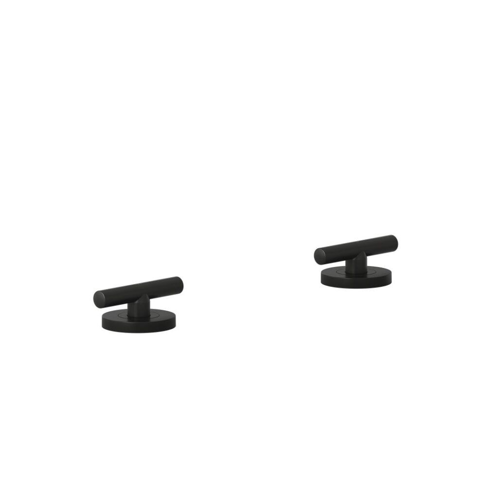 Barre Assembly Bench-Mounted Taps - Matte Black