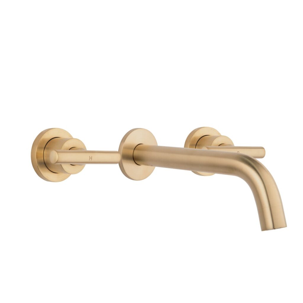 Barre Assembly Taps & Spout Set - Brushed Brass
