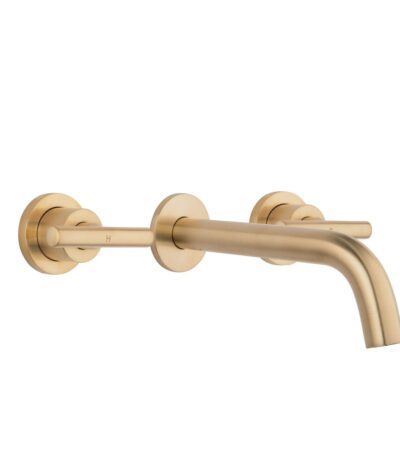 Barre Assembly Taps & Spout Set - Brushed Brass