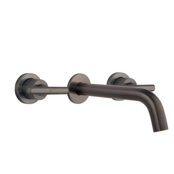 Barre Assembly Taps & Spout Set - Brushed Gunmetal