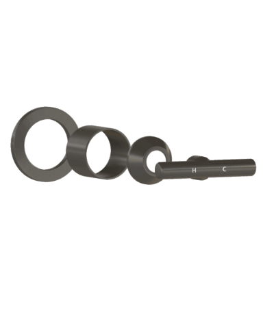 Barre Progressive Handle Kit – Brushed Gunmetal