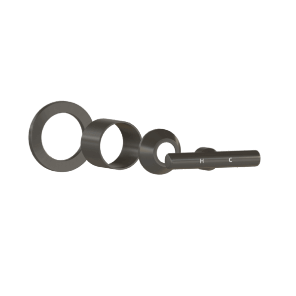 Barre Progressive Handle Kit – Brushed Gunmetal