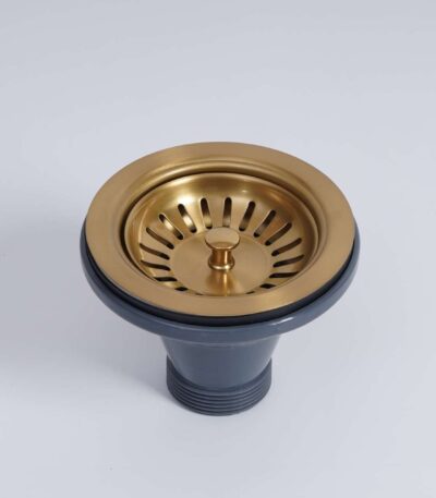 Basket Waste for Fireclay Sinks - Brushed Gold | FCSW-BG