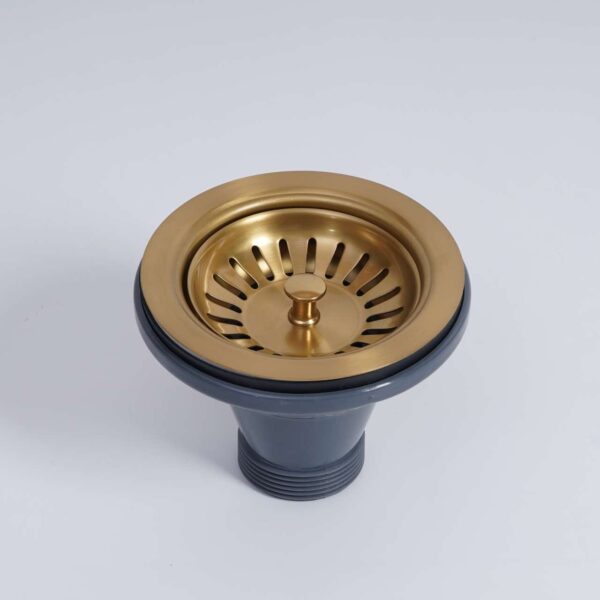Basket Waste for Fireclay Sinks - Brushed Gold | FCSW-BG