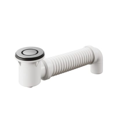 Bath Bend Pop Down with Connector - Brushed Nickel