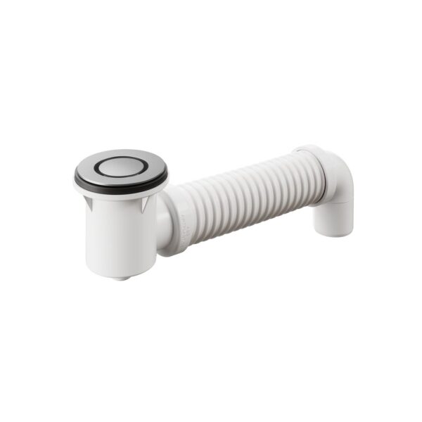 Bath Bend Pop Down with Connector - Brushed Nickel