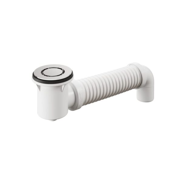 Bath Bend Pop Down with Connector - Chrome