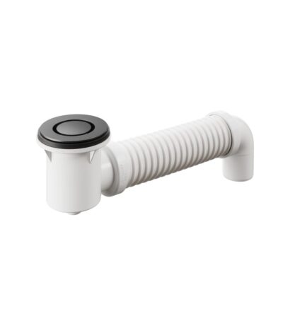 Bath Bend Pop Down with Connector - Titanium Grey