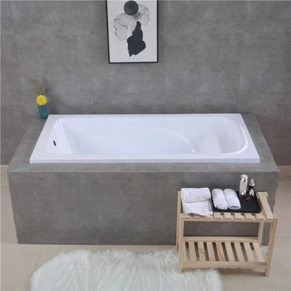 BATHEX Drop in Bathtub - Gloss White - 1500mm | BXBT-DP01-1500