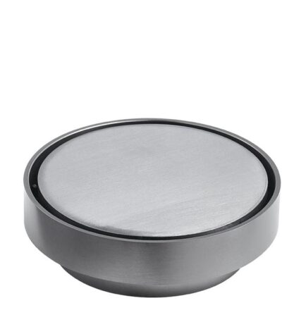 BATHEX Gunmetal Grey Round Tile Insert Floor Waste Shower Grate Drain (88mm outlet) | TIR-GM115