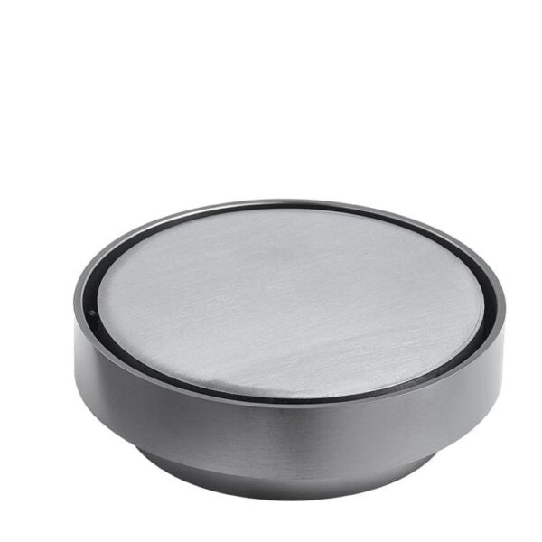 BATHEX Gunmetal Grey Round Tile Insert Floor Waste Shower Grate Drain (88mm outlet) | TIR-GM115