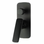 Bathroom Black Shower/Bath Wall Mixer with Diverter | OX0157.ST