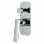 Bathroom Chrome Shower/Bath Wall Mixer with Diverter | CH0157.ST