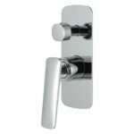 Bathroom Chrome Shower/Bath Wall Mixer with Diverter | CH0157.ST