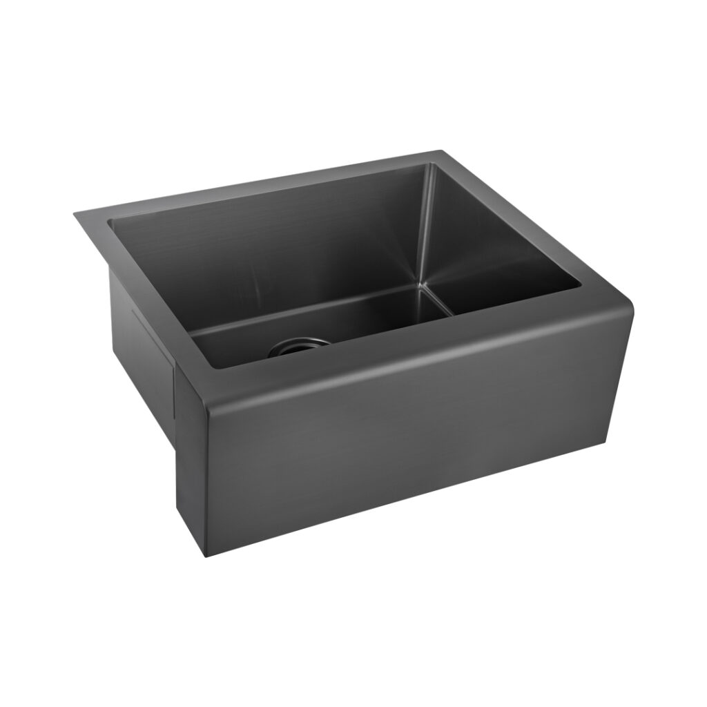 Belfast Farmhouse Kitchen Sink – Brushed Gunmetal