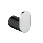 Bellino Black & Chrome Round Robe Hook