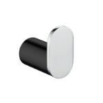 Bellino Black & Chrome Round Robe Hook