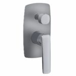 Bellino Brushed Nickel Shower Mixer With Diverter | WMD204.05