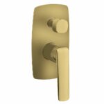 Bellino Brushed Yellow Gold Shower Mixer With Diverter | WMD204.04