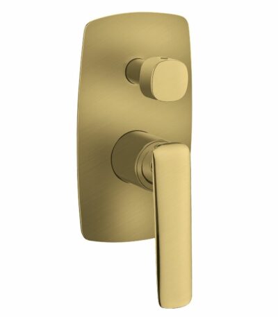 Bellino Brushed Yellow Gold Shower Mixer With Diverter | WMD204.04