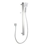 Bellino Chrome Square Handheld Shower Rail Set | SR49.01