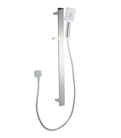 Bellino Chrome Square Handheld Shower Rail Set | SR49.01