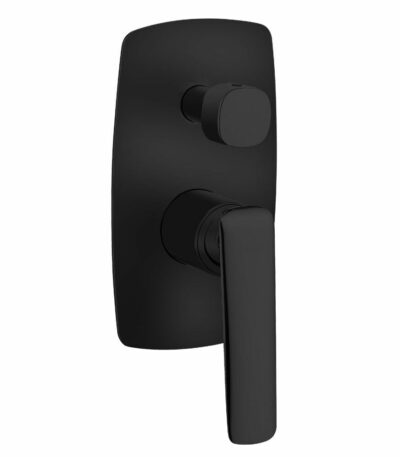 Bellino Matte Black Wall Mixer Diverter | WMD204.02