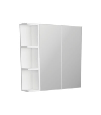 Bevel Edge 600 Mirror Cabinet, 1 Side Shelf
