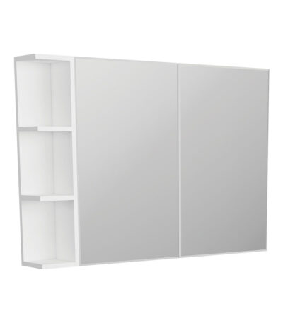 Bevel Edge 900 Mirror Cabinet, 1 Side Shelf