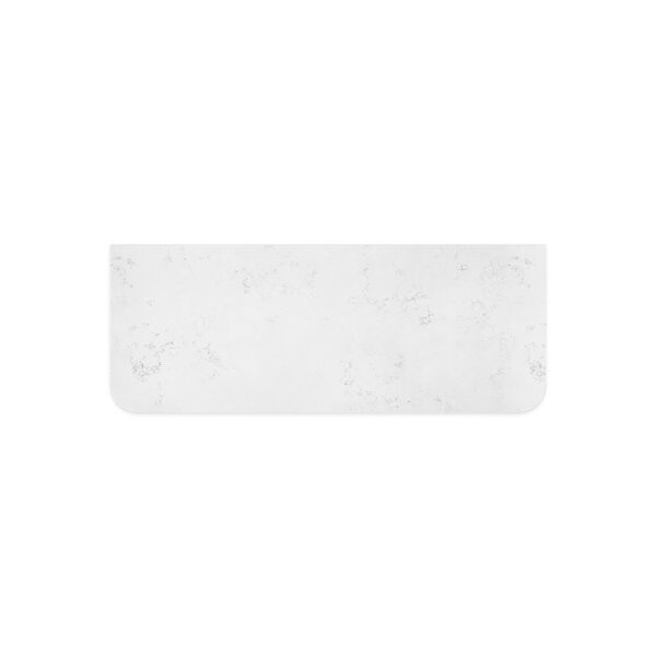 Bianco Marble Silica Free Stone Top, Curved Full Depth, 1200mm